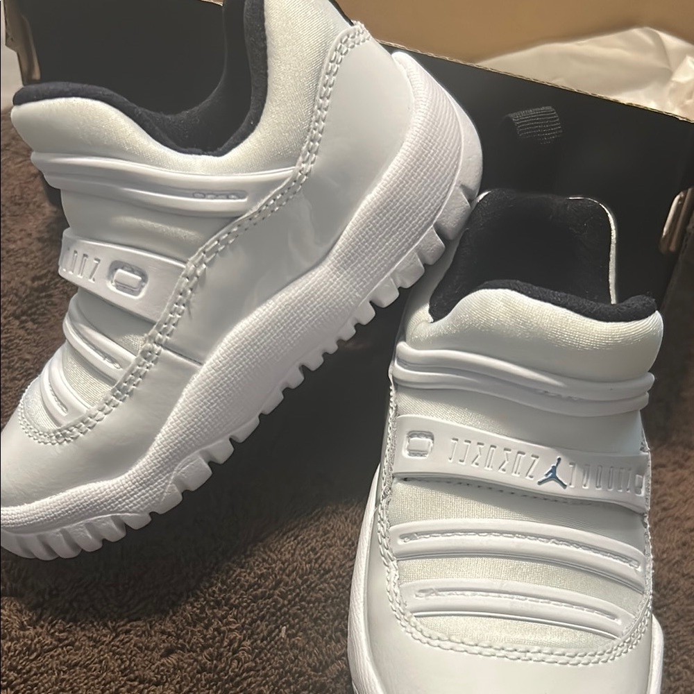 Jordan Kids' White and Black Sneakers